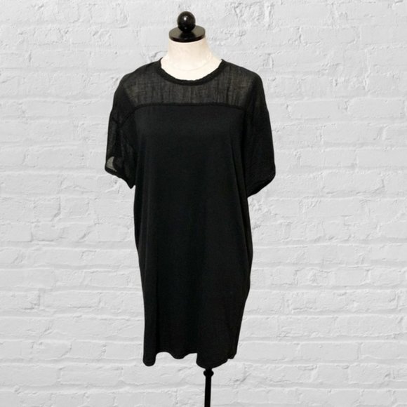 Raquel Allegra Football Tee Dress in Black NWT Size 0 - Picture 2 of 12